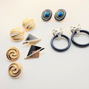 NOS Vintage 80s Statement Earring Lot - Mix & Match